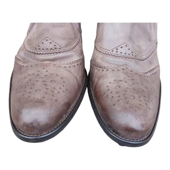 Kampgen  Handmade Wingtip Leather Slip-On Shoes Size 40(9US)Western - Picture 2 of 10